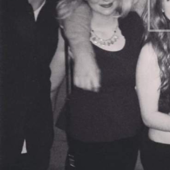 Navy peplum top - Picture 6 of 6